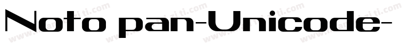 Noto pan-Unicode字体转换